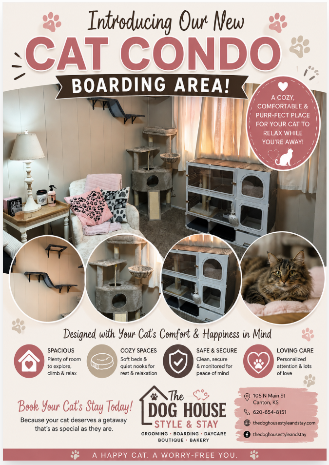 new cat condo area